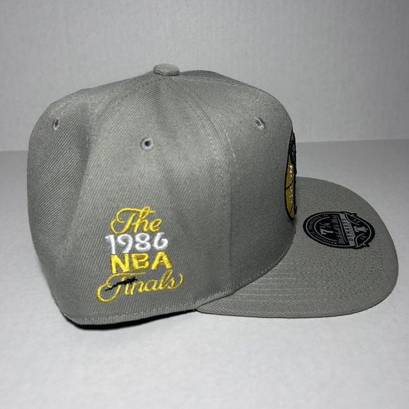 Mitchell & Ness Mens Hat Boston Celtics The 1986 NBA Finals Gray Fitted 7 1/4 - Picture 4 of 8